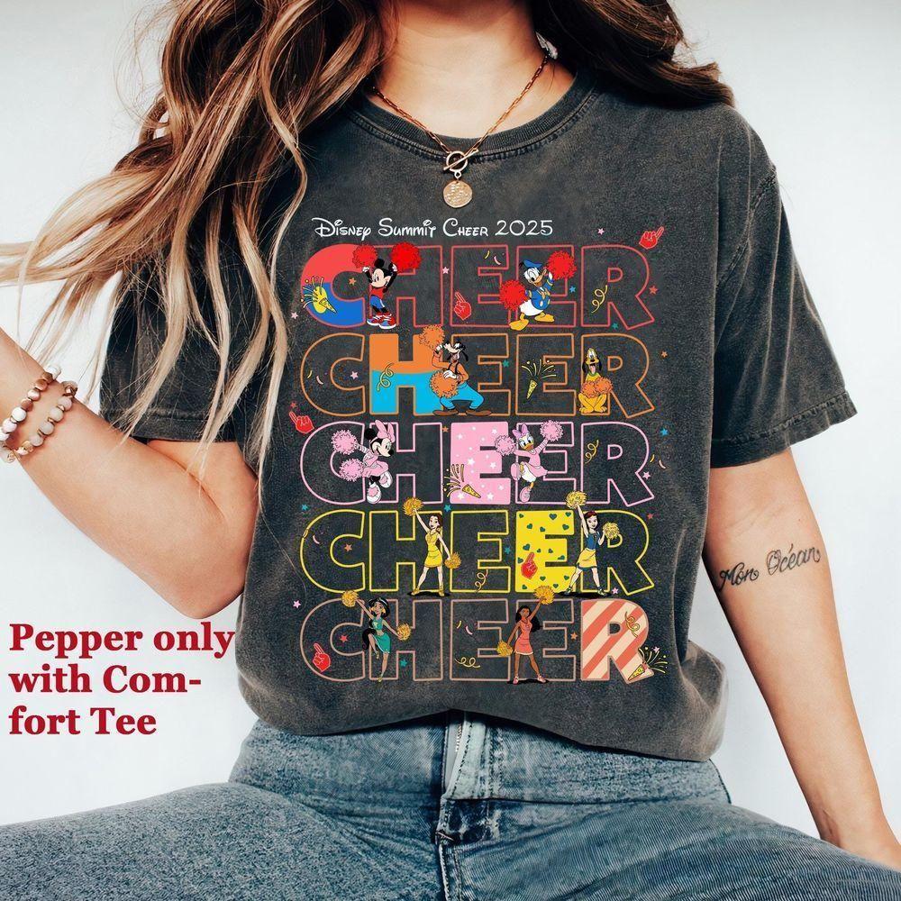 Summit Chionship 2025 Cheer Mickey And Friends Disney Vuitino Shirt Summit Chionship 2025 Cheer Mickey And Friends Disney Vuitino Shirt